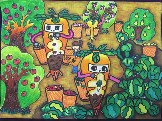 《果園小幫手》金水區(qū)工人第一新村小學(xué) 作者：王慧 輔導(dǎo)教師：陳陽(yáng)