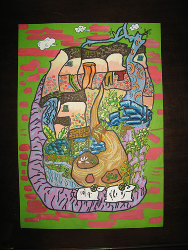 《和諧家園》李沅真（女）12歲、工人第一新村小學(xué)、輔導(dǎo)教師：楊曉媚