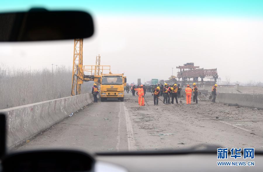 連霍高速義昌大橋北半幅恢復(fù)小車(chē)雙向通行