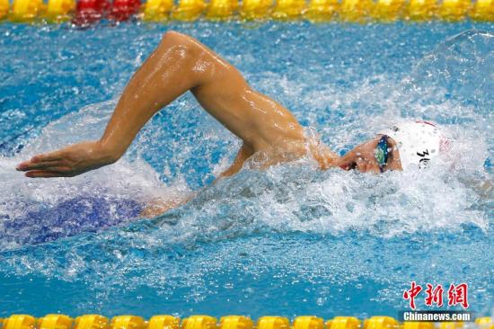 資料圖：9月21日上午，仁川亞運(yùn)會(huì)游泳比賽在文鶴樸泰桓游泳館拉開(kāi)大幕。