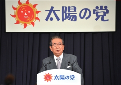 13日，日本東京，石原慎太郎召開新聞發(fā)布會，正式宣布新黨成立。圖/東方IC