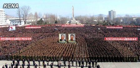 朝鮮民眾稱，朝鮮軍民“將在任意時期、對任意對象隨意實施無止境的正義打擊，一定實現(xiàn)民族的夙愿祖國統(tǒng)一大業(yè)”。