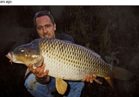 英國(guó)男子捕獲14年前放生巨鯉 鯉魚體重翻番