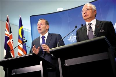 3日，澳大利亞珀斯城區(qū)，澳大利亞和馬來西亞兩國總理舉行聯(lián)合發(fā)布會。