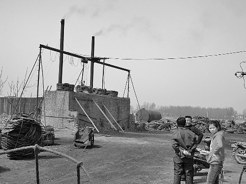 蔣村的小煉油廠。