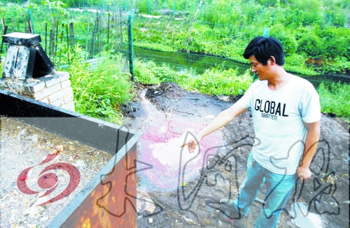 煉油點將骯臟、臭氣熏人的廢水直接排入溝渠。