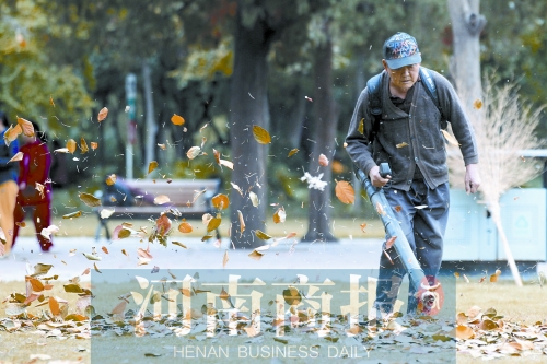 秋風(fēng)吹過(guò)，落葉滿地