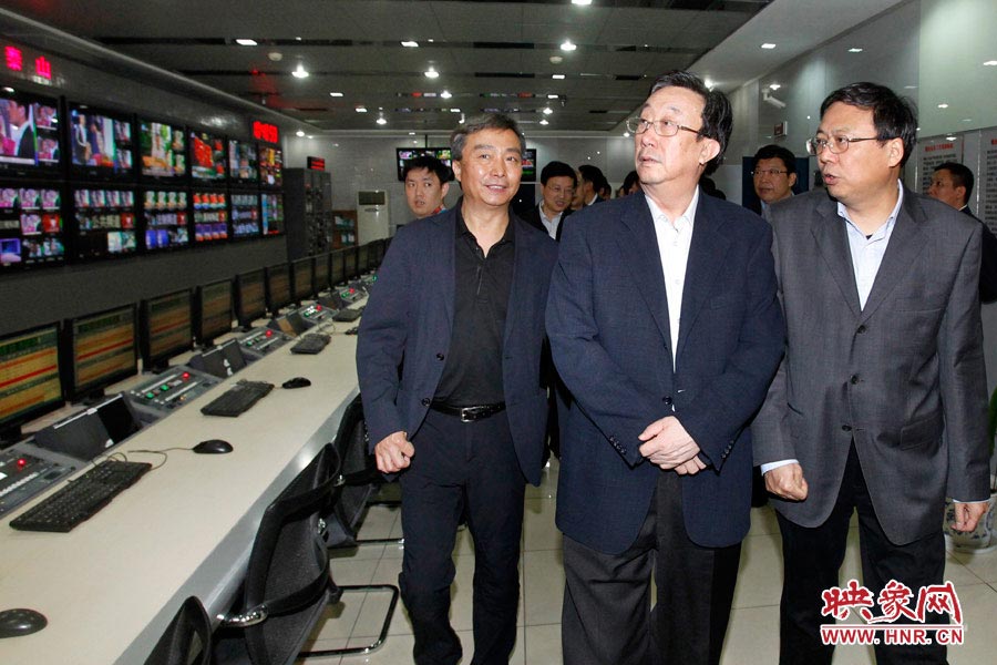 河南省委書記、省人大常委會主任郭庚茂視察河南人民廣播電臺 映象網(wǎng)記者邵恰 段晉哲/攝