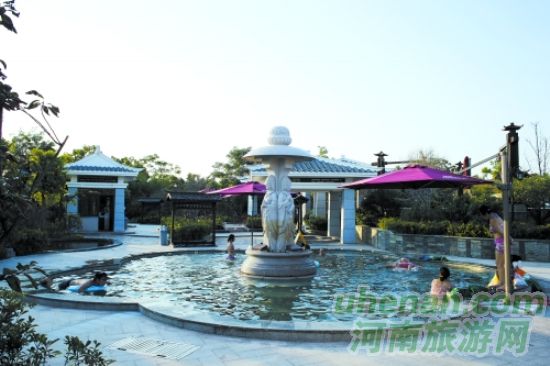 花都溫泉，從天空下走到房間里