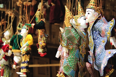 曼德勒的木偶。圖/顧樂曉