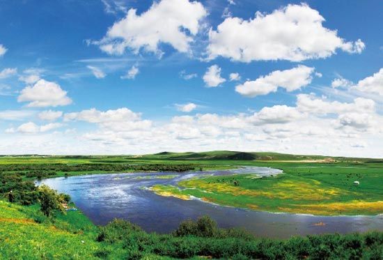 　　抻直后長度超過黃河10倍的莫日格勒河?！? complete=