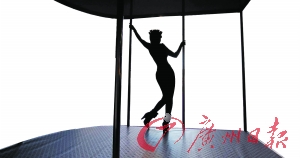 淋病是人類特有的疾病之一，性接觸是主要傳染形式。圖為美國一名性工作者在跳鋼管舞。