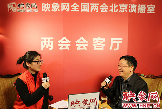 全國人大代表鄭永和做客映象網(wǎng)全國兩會北京直播室。