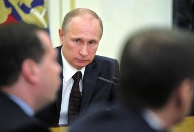 ▲3月21日，在俄羅斯首都莫斯科克里姆林宮，俄羅斯總統(tǒng)普京出席聯(lián)邦安全委員會會議。