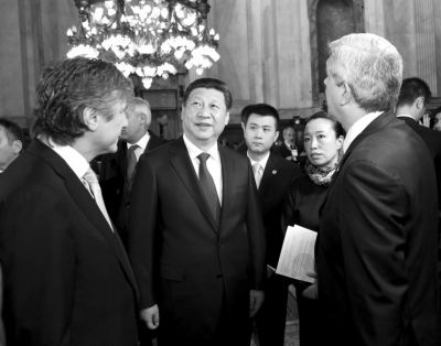 　會(huì)見(jiàn)阿根廷議長(zhǎng)。