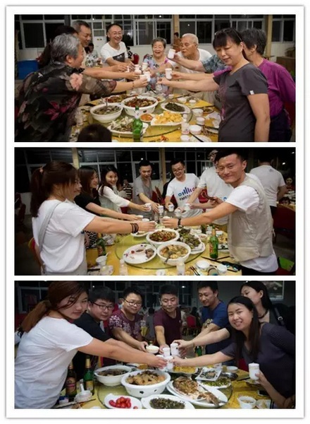 看我們的飯菜豐盛嗎？