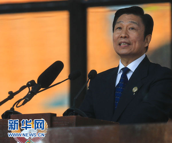 12月10日，國家副主席李源潮在南非約翰內(nèi)斯堡出席南非政府為前總統(tǒng)曼德拉舉行大型官方追悼活動并致辭。