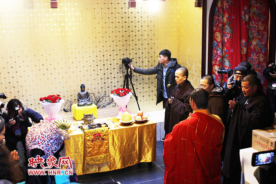 祈福法會(huì)現(xiàn)場(chǎng)。