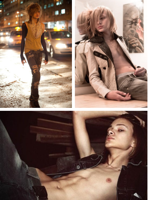 似男非女 “妖孽”般國(guó)際男模