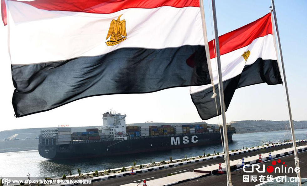 埃及伊斯梅利亞，埃及為新蘇伊士運(yùn)河的開通舉行盛大的慶祝儀式。 圖片來源:CFP