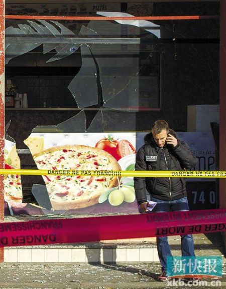 法國東部羅訥省一餐館8日發(fā)生爆炸。 新華社發(fā)