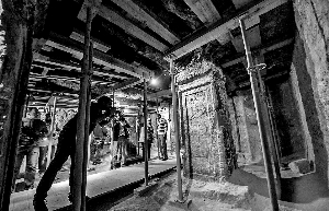 埃及首次向公眾開放的古埃及法老圖坦卡蒙乳母之墓內景。