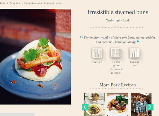 英國名廚奧利弗惹議，將臺灣刈包說成韓國街頭小吃，引發(fā)網(wǎng)友紛紛在下面留言抗議。（圖／翻攝自jamieoliver.com）