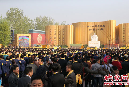 拜祖大典會場。映象網記者 邵恰 攝